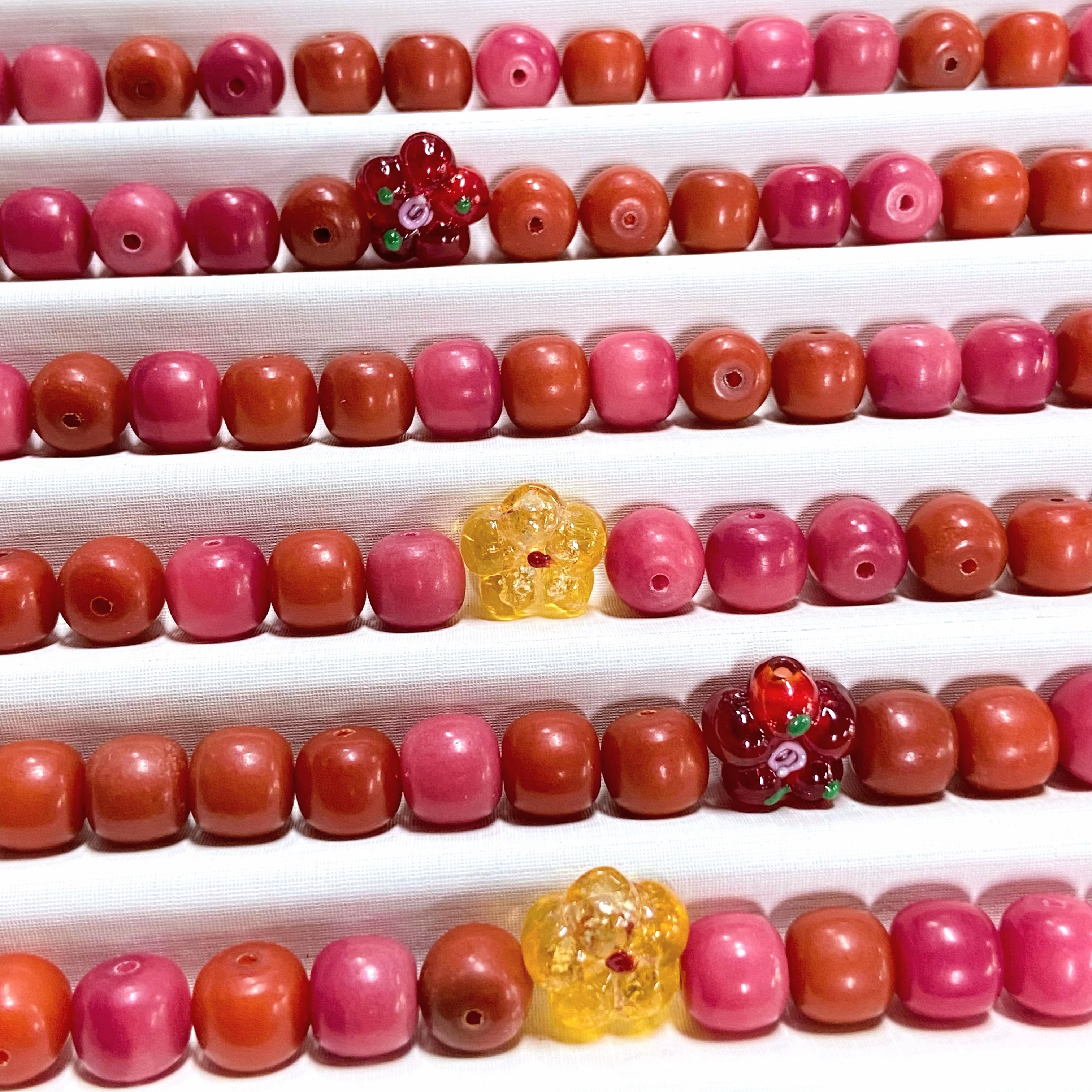 [B59]Bodhi Cherry Red 9*10mm