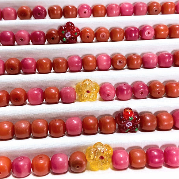 [B59]Bodhi Cherry Red 9*10mm